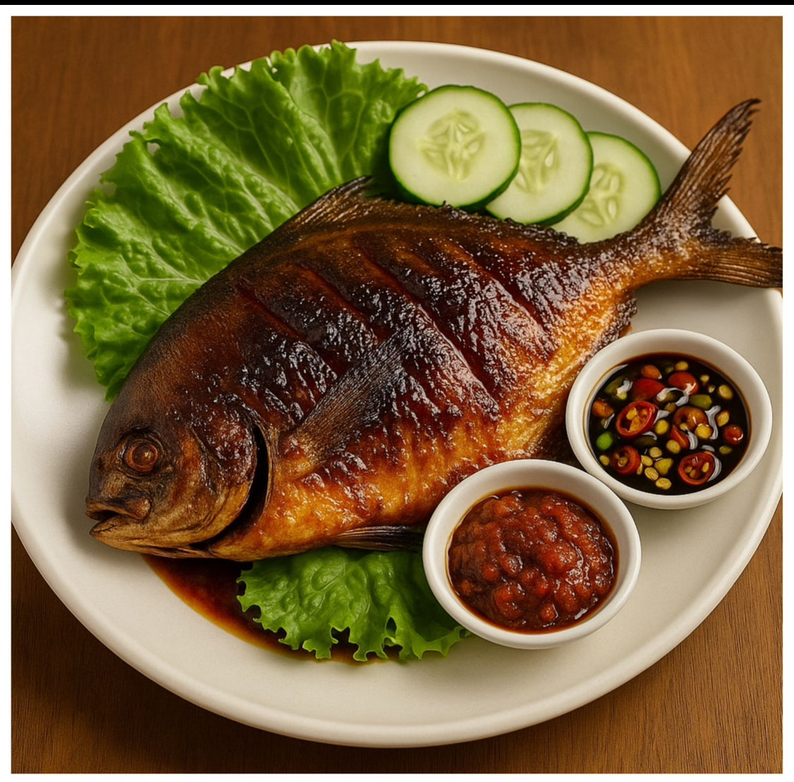 Ikan Bakar Golden Pompano